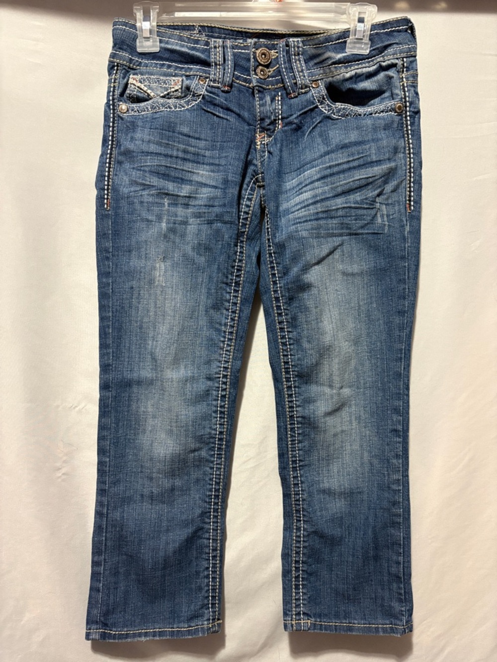 Hydraulic Women's Cropped Blue Wash Jeans